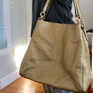 Gold Coach bag